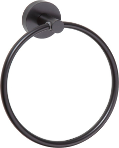 Sapho X-ROUND BLACK držák ručníků kruh, černá mat XR411B