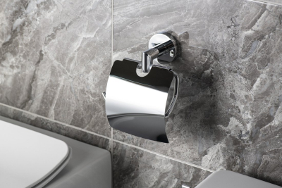 Sapho X-ROUND držák toaletního papíru s krytem, chrom XR702