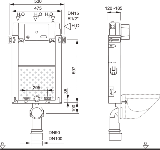 Mereo WC modul pro zazdění MM01