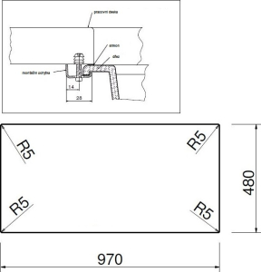 Granitový dřez Sinks AMANDA 990 Metalblack+VITALIA GR AM99074VIGR74
