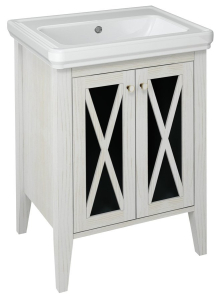 Sapho CROSS umyvadlová skříňka 55x81x43cm, starobílá CR260