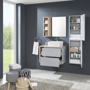 Mereo Koupelnová deska na skříňku 81 cm, Multidecor, Javor Hard šampaňský CN799D81JHS2