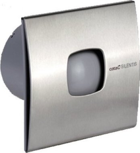 Cata SILENTIS 12 INOX T koupelnový ventilátor axiální s časovačem, 20W, 120mm, nerez mat 01081300