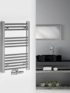 Aqualine ALYA otopné těleso rovné 500x803mm, středové připojení, chrom LLS301