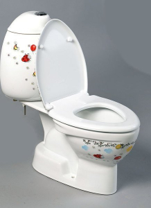 CREAVIT KID WC kombi dětské, zadní odpad, dekor CK311.400.0F