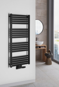 Bruckner GRUNT otopné těleso rovné 500x1050mm, středové připojení, černá mat 600.121.6