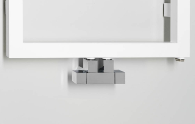 Sapho CUBE TWIN připojovací sada ventilů pro středové připojení, chrom CP581S