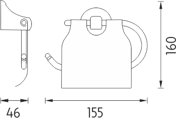 Nimco MONOLIT Držák na toaletní papír MO 4055B-26