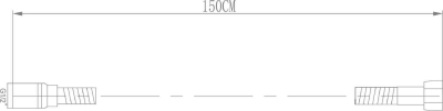Sapho LUX kovová sprchová hadice, roztažitelná 150-180cm, chrom FSACC293