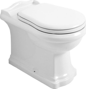 Kerasan RETRO WC mísa stojící, 39x61cm, spodní/zadní odpad, bílá 101601
