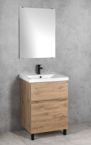 Aqualine ALTAIR umyvadlová skříňka 57x72, 5x45cm, dub emporio AI360