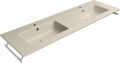 GSI PURA keramické dvojumyvadlo Slim 142x46cm, creta mat 8889108