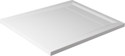 Polysan VARESA sprchová vanička z litého mramoru se záklopem, obdélník 100x80cm, bílá 71605