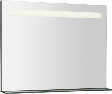 Sapho BRETO zrcadlo s LED osvětlením a policí 800x608mm BT080