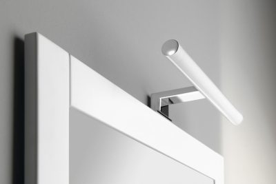 Aqualine KRONAS LED svítidlo, 6W, 230V, 400x40x100mm, IP44, plast, chrom KA400