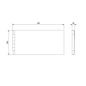 Polysan DEEP PLAIN boční panel 75x36cm 89746