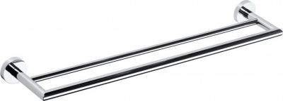 Sapho X-ROUND dvojitý držák ručníků 600mm, chrom XR401