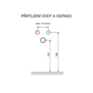 Mereo Aira, koupelnová skříňka s keramickym umyvadlem 101 cm, šedá CN732