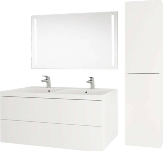 Mereo Aira, koupelnová skříňka s keramickym umyvadlem 61 cm, šedá CN730