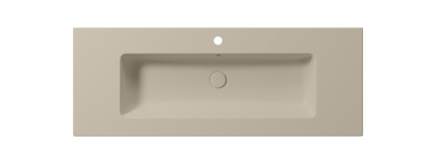 GSI PURA keramické umyvadlo Slim 122x46cm, creta mat 8887108