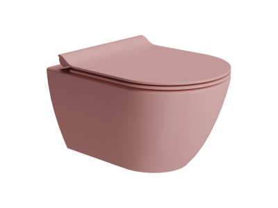 GSI PURA závěsná WC mísa, Swirlflush, 36x50cm, blush dual-mat 881624