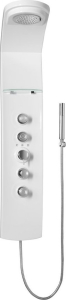 Polysan LUK termostatický sprchový panel rohový 250x1300mm, bílá 80325