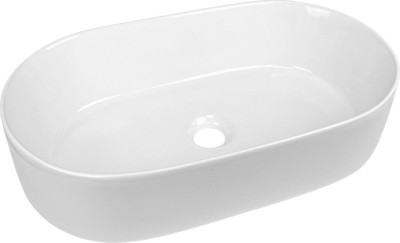 Mereo Umyvadlo na desku bez přepadu, 530x315x135 mm, oválné, keramické UC533214O