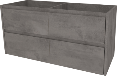 Mereo Opto, koupelnová skříňka 121 cm, Multidecor, Beton tmavě šedý CN993SBET2