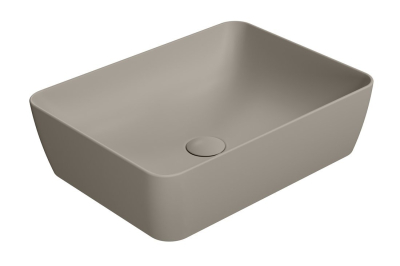 GSI SAND/NUBES keramické umyvadlo na desku 50x38cm, tortora mat 903705