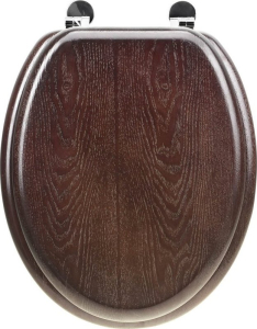 Aqualine AQUALINE WC sedátko, ořech 1705-11