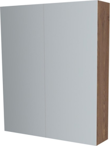 Mereo Koupelnová skříňka zrcadlová 60 cm, galerka, 2 x dvířka, Multidecor, Ořech Predazzo CN798G62ORP1