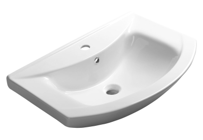 Aqualine ZERO keramické umyvadlo nábytkové 65x46cm, bílá 6065