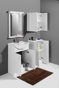 Aqualine SIMPLEX ECO 60 umyvadlová skříňka včetně umyvadla 58, 5x83, 5x30, 7cm SIME600