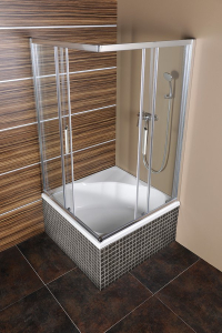 Polysan CARMEN sprchová čtvercová zástěna 800x800x1650mm, čiré sklo MD5216