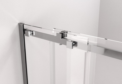 Polysan THRON SQUARE sprchové dveře 1100 mm, hranaté pojezdy, čiré sklo TL5011-5002