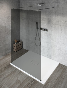 Gelco VARIO CHROME jednodílná sprchová zástěna do prostoru, kouřové sklo, 1200 mm GX1312GX2210
