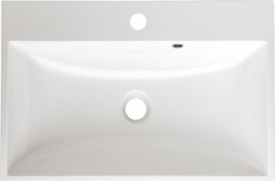 Mereo Aira, koupelnová skříňka s umyvadlem z litého mramoru 61 cm, dub Halifax CN740M