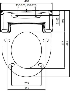 Sapho BLOOMING elektronický bidet s dálkovým ovládáním NB-R770D