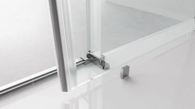 Polysan THRON SQUARE čtvercový sprchový kout 1200x1000mm, hranaté pojezdy, rohový vstup TL2210-5002