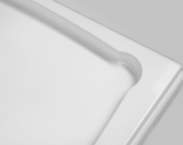 Gelco DIONA sprchová vanička z litého mramoru, čtverec 90x90x7, 5cm, bílá GD009