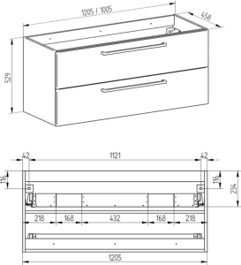 Mereo Bino, koupelnová skříňka 101 cm, Multidecor, Arktická šedá CN692SARS1