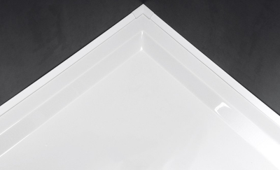 Polysan Krycí lišta pro vany a vaničky, 1200x1000mm, 2x roh, 2x zakončení, bílá 91021