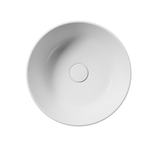 GSI KUBE X keramické umyvadlo na desku, průměr 40cm, bílá mat 942609