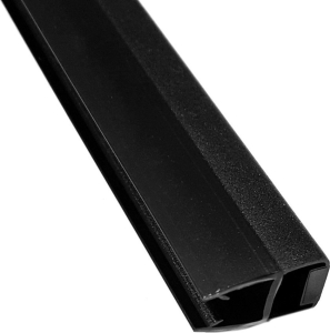 Gelco Magnetické těsnění ploché, sklo 8mm, 2000mm, černá NDGVB02