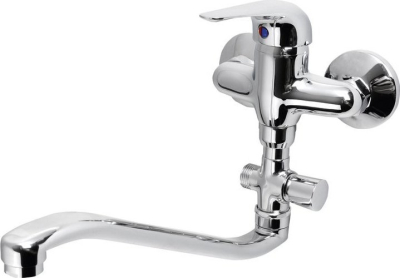 Aqualine AQUALINE 35 nástěnná umyvadlová/vanová baterie, rozteč 100mm, chrom 52140
