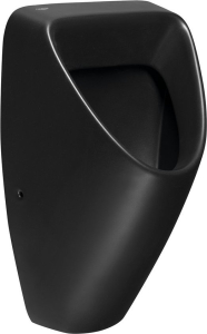 Bruckner SCHWARN BLACK keramický urinál, zadní přívod, zadní odpad, černá mat 201.701.6