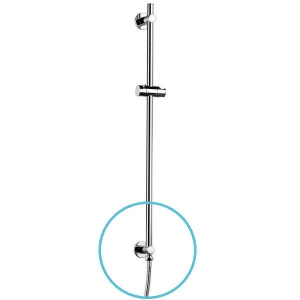 Sapho Sprchová tyč s vývodem vody, posuvný držák, kulatá, 720mm, chrom 1202-08