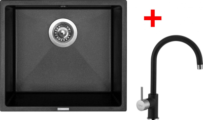 Granitový dřez Sinks FRAME 457 Metalblack + Vitalia GR G7974