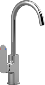Mereo Dřezová stojánková baterie, Mada, s ramínkem nad pákou, výška 368 mm, chrom CBQ20103M