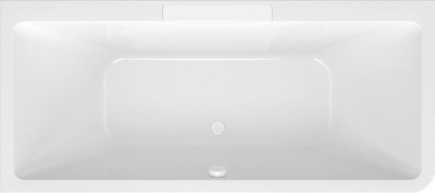 Polysan CASCATA L MONOLITH obdélníková vana 180x80x60cm, kaskáda bílá 73836ML.101